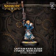 captain kara sloan cygnar warcaster